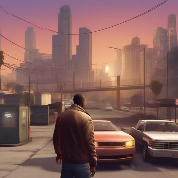 gta 6 on xbox 360 concept art, showing the game on the old console, a dream scenario for retro fans