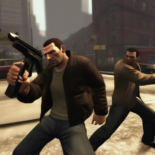 gta iv intense combat action