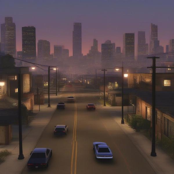 Los Santos in GTA V on Xbox One showing the vibrant city and detail