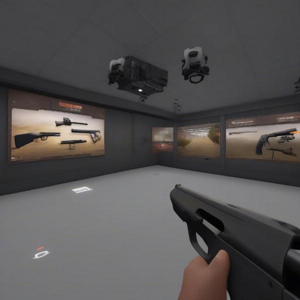 gun club vr shooting range on oculus go