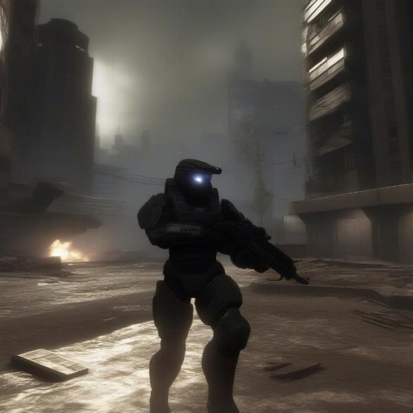 Halo 3 ODST Gameplay Scene