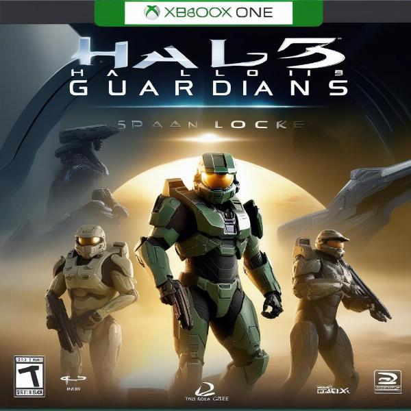 Halo 5 Guardians game cover on xbox one