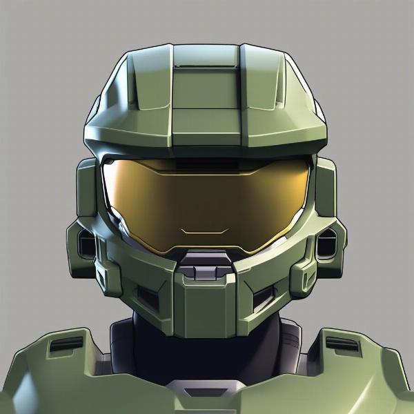 halo combat evolved master chief xbox, close up of the master chief character in game