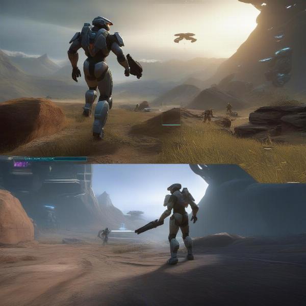 Halo Master Chief Collection split screen action