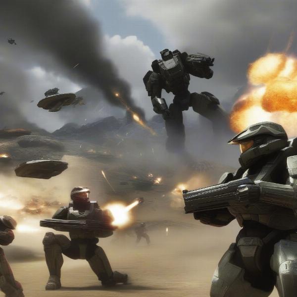 Halo Reach Gameplay Battle