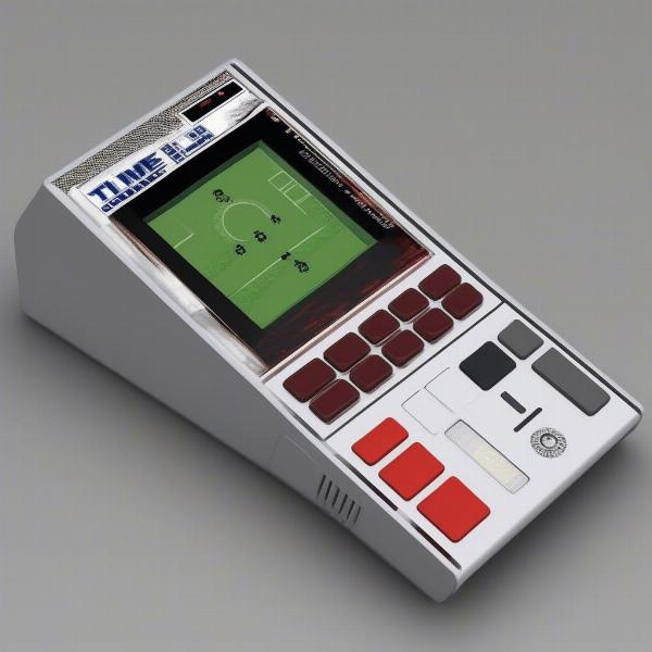 80s hand held football game tech display and buttons