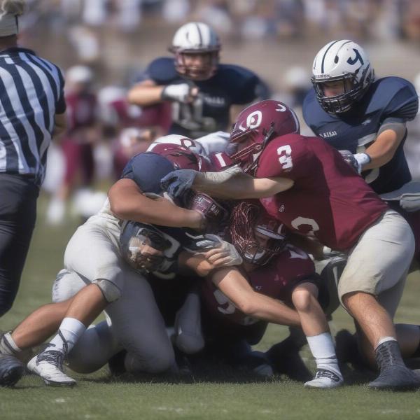 Harvard-Yale-football-players-in-action