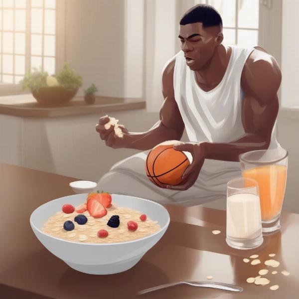 basketball-player-eating-pre-game-meal