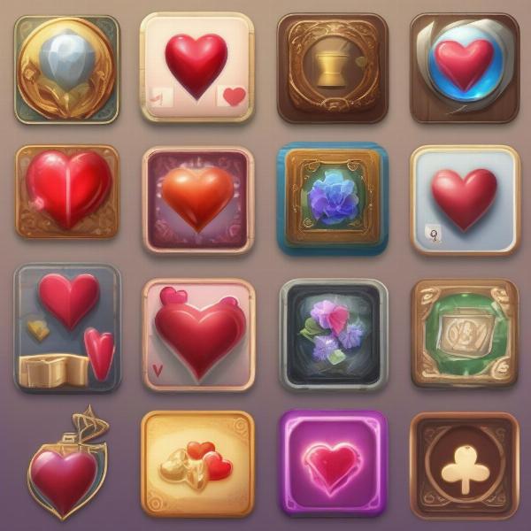 hearts game android selection