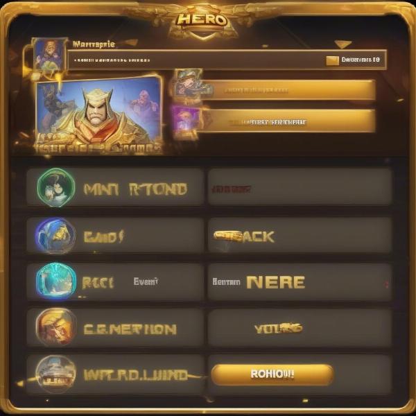 hero wars mini game rewards screen