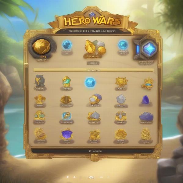 Hero Wars Summer Mini Games Reward Screen