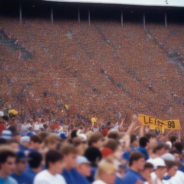 High school football crowd 1998