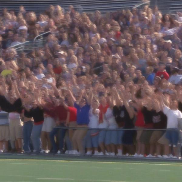 90s High School Football Game Crowd Shot