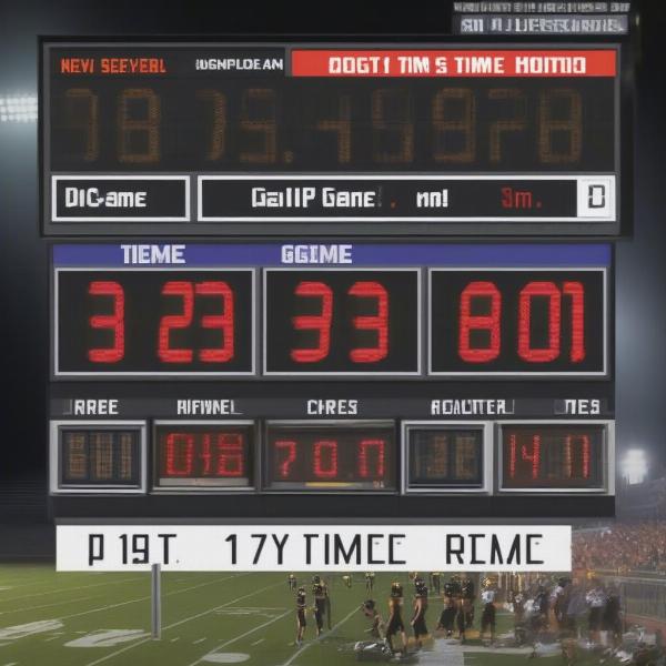 High School Football Game Clock Time