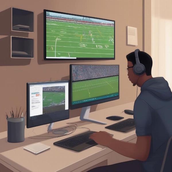 Setting up for High School Football Streaming