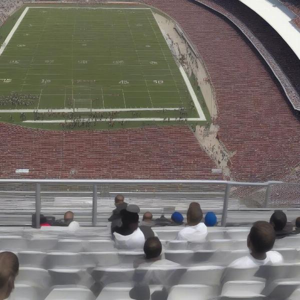 high vantage point in stadium