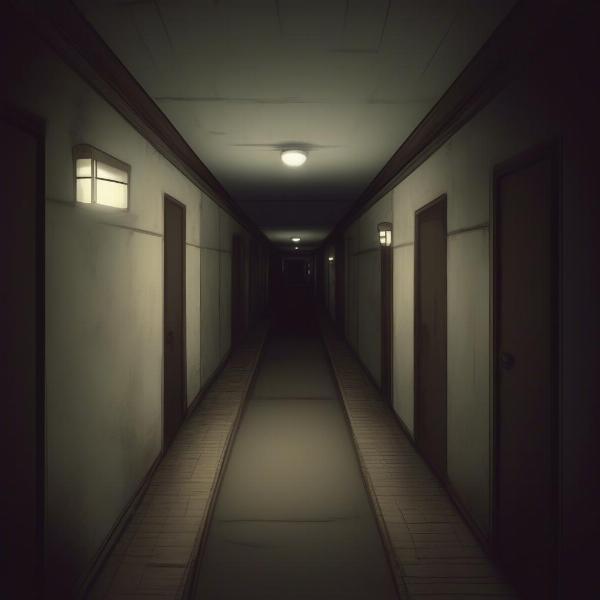 creepy horror game atmosphere