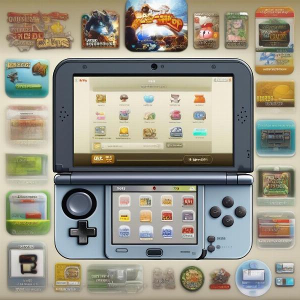 hShop 3DS interface showing available apps and games