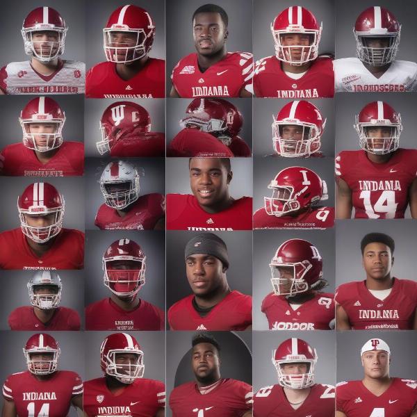 indiana hoosiers key players with their headshots and names