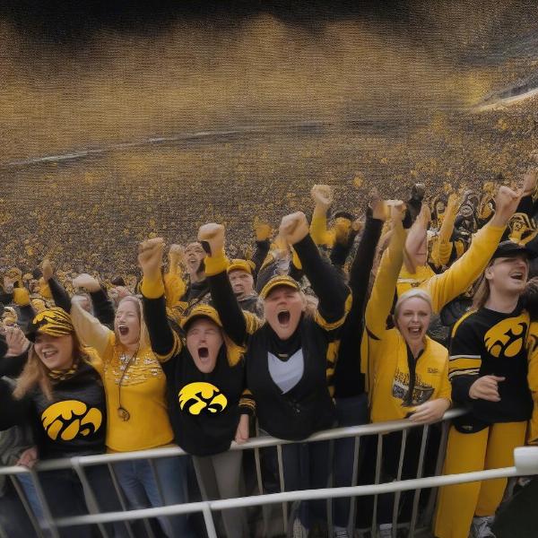 iowa football fans bowl game