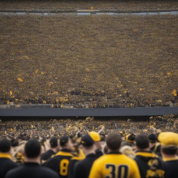 iowa football game day crowd