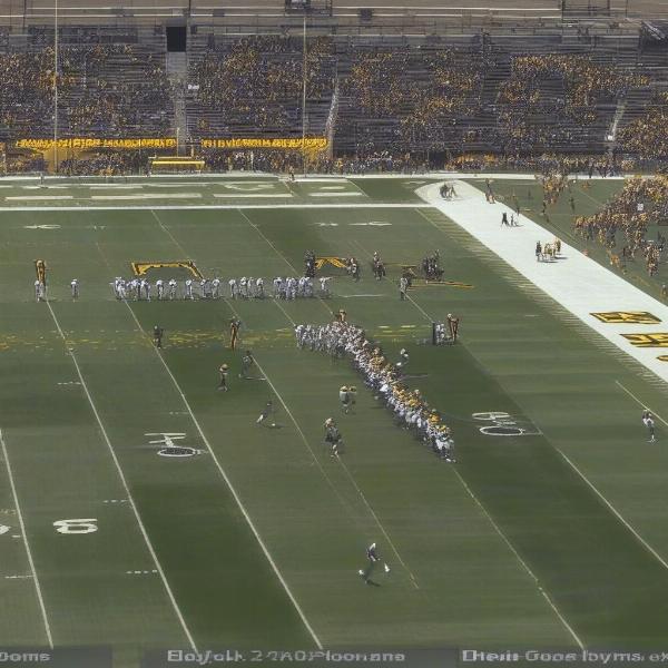 Iowa football spring game in action