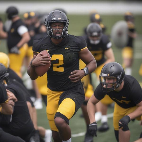 iowa football team bowl game prep