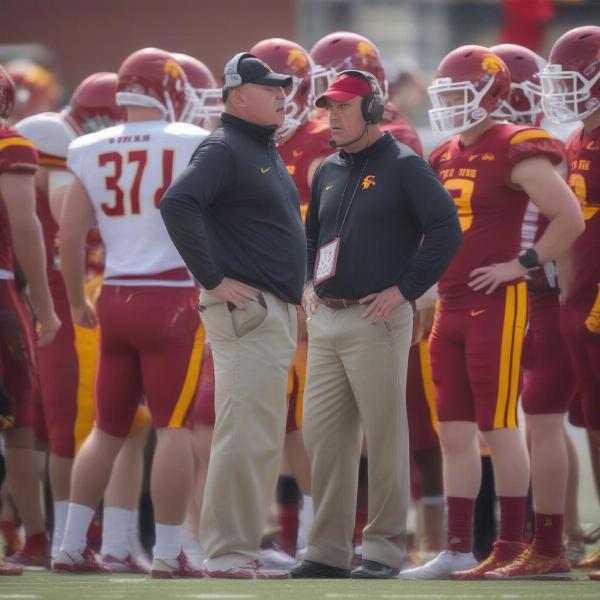 iowa state coach sideline