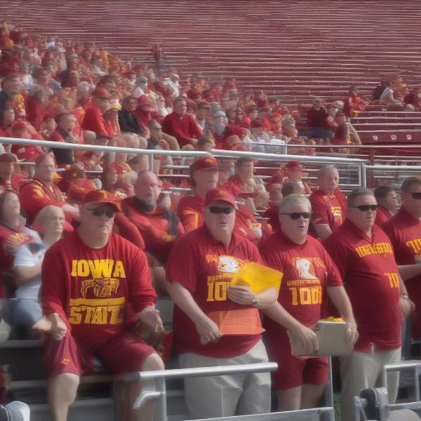 iowa state spring game fans
