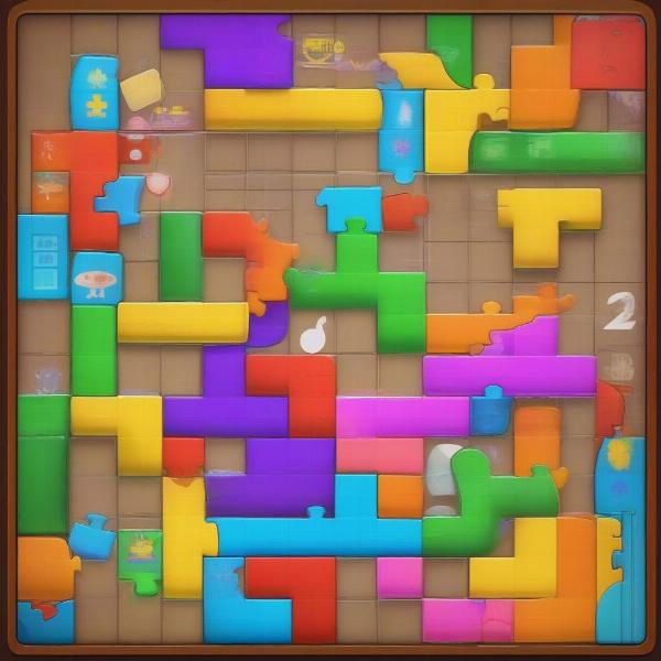 ipad 2 showing a puzzle game on screen