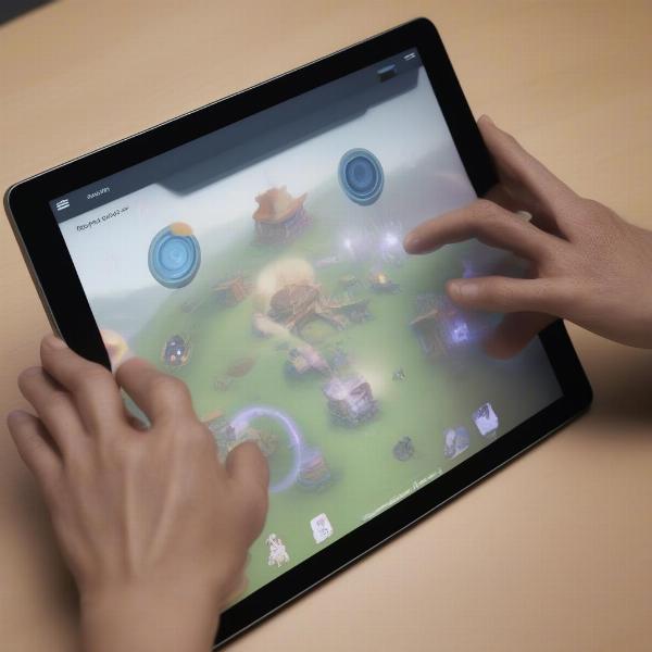 ipad gaming with touchscreen controls