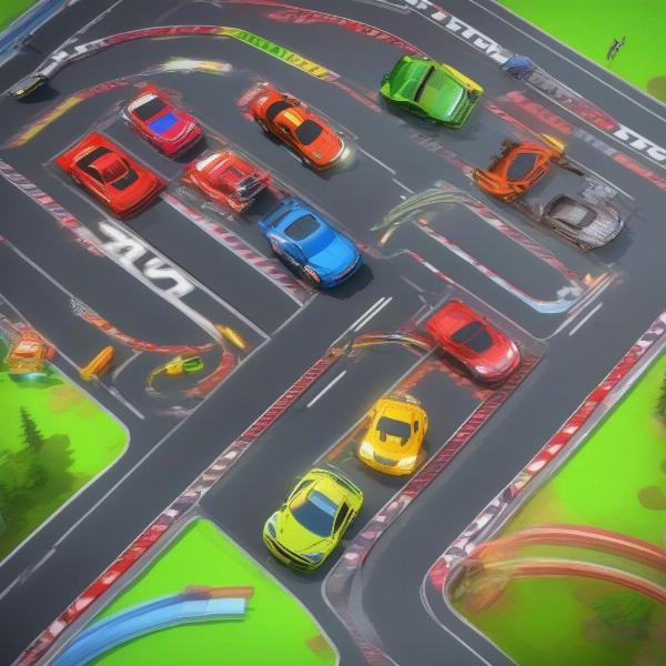 ipad racing game screen view