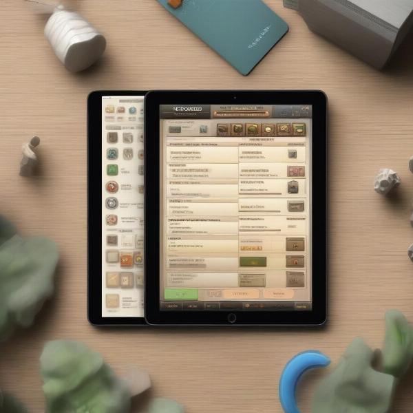 intuitive simulation game interface on ipad