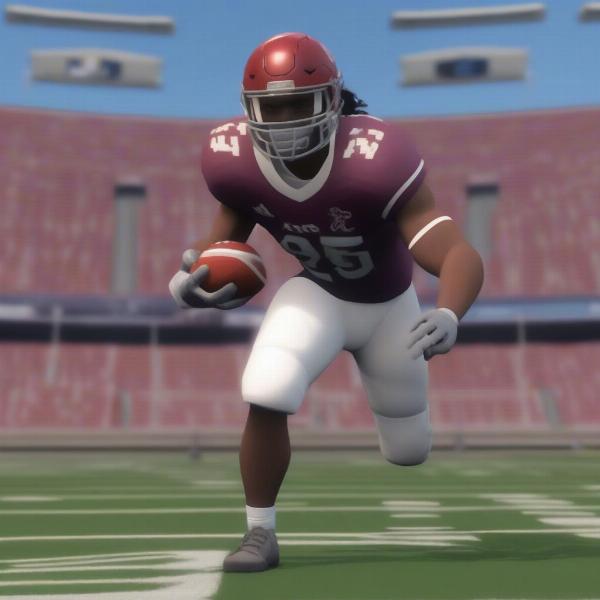 jalen milroe in ncaa football 25 video game