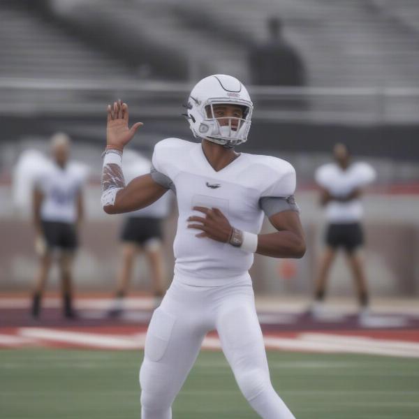 jalen milroe throwing ball ncaa