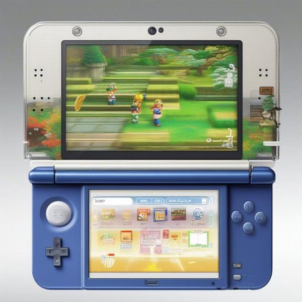 japanese 3ds console and game cartridge