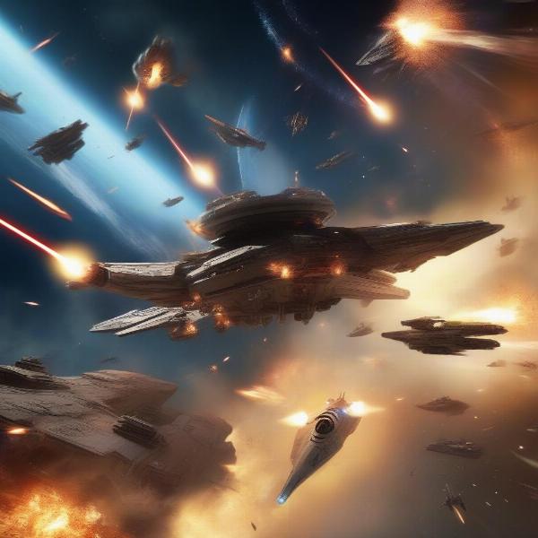 intense jedi starfighter combat