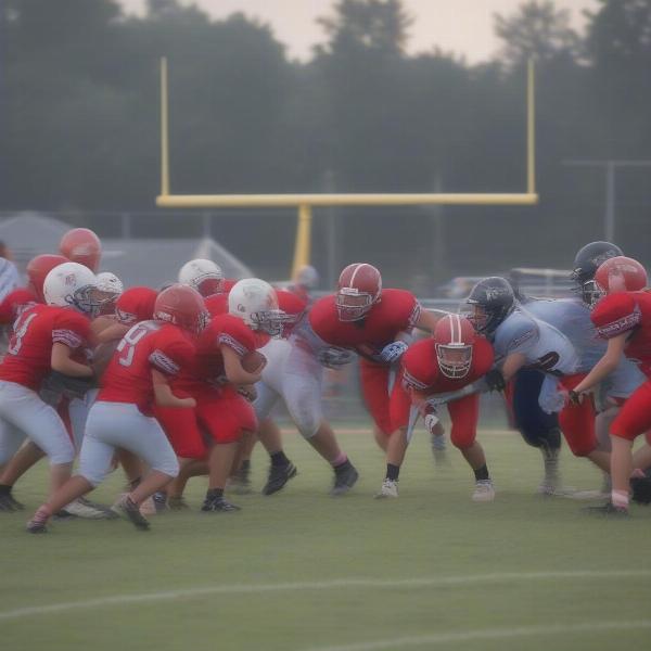 jv football game time duration