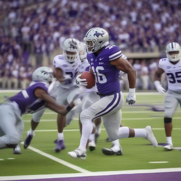 K-State Player Scoring Touchdown