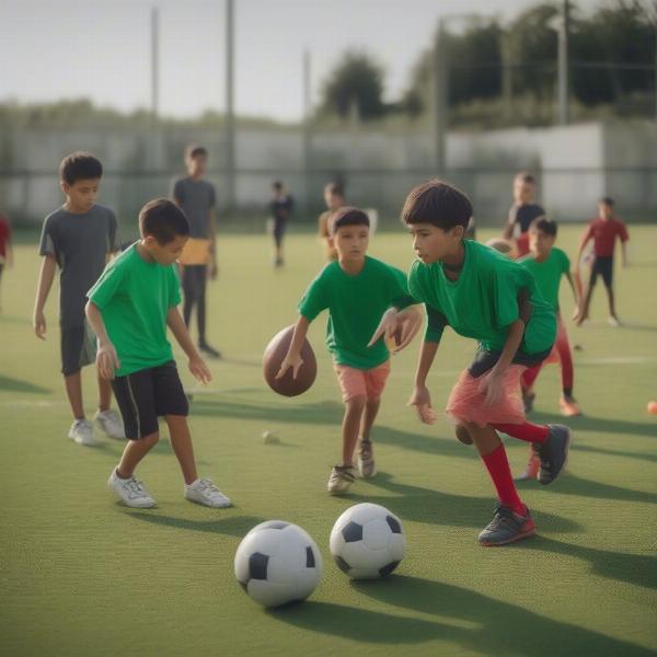 football kids drill