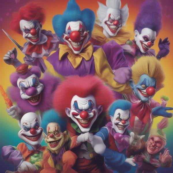 killer klowns from outer space game characters variety