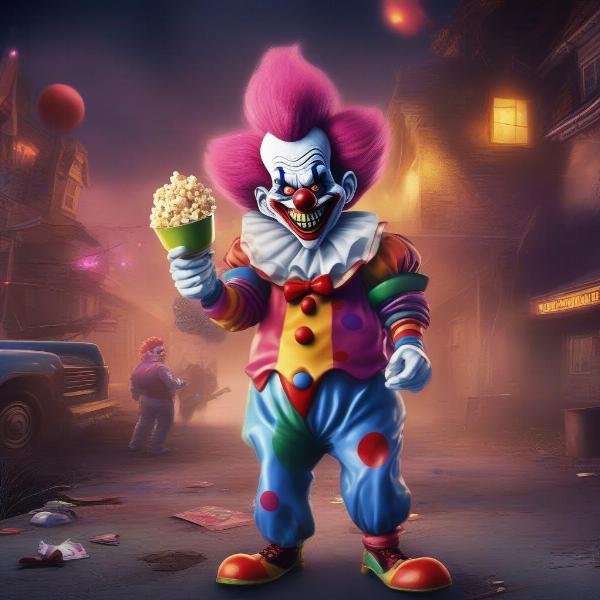 killer klowns from outer space game xbox console graphics
