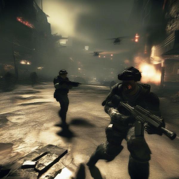 Killzone 2 warzone, detailed graphics, first person shooter
