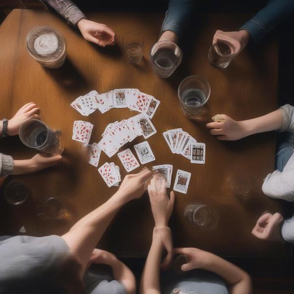 kings card game setup for drinking