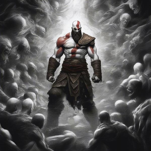 Kratos Confronting Inner Demons and Past Traumas