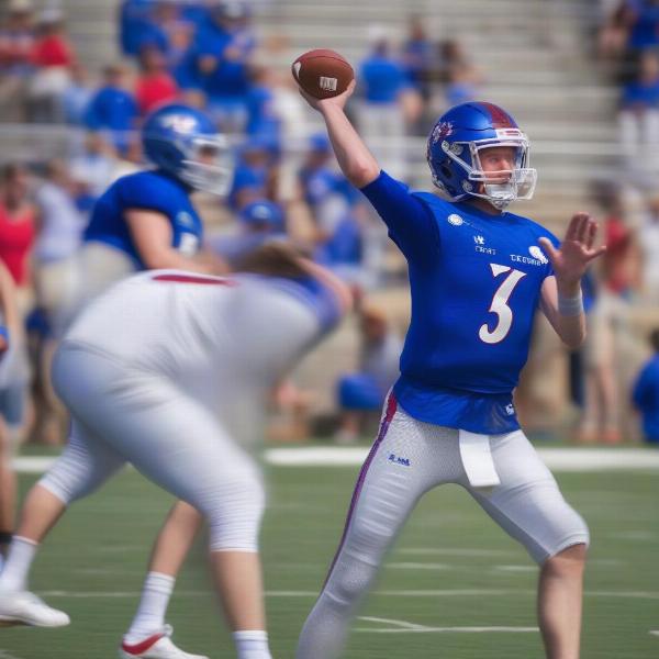 kansas-football-quarterbacks-spring-game-performance