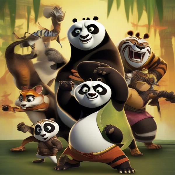 kung fu panda xbox 360 characters