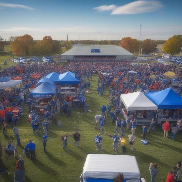 Lake Park football tailgate party