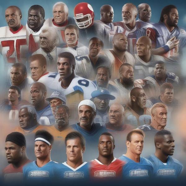 A diverse roster of football legends for engaging gameplay