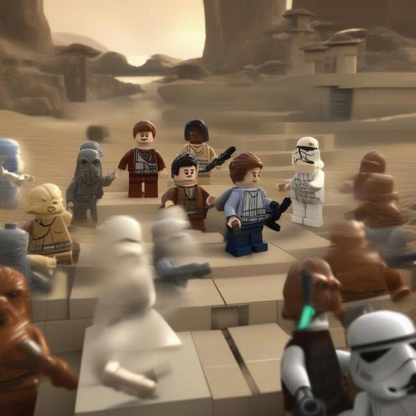 lego star wars 2 gameplay using unlock characters
